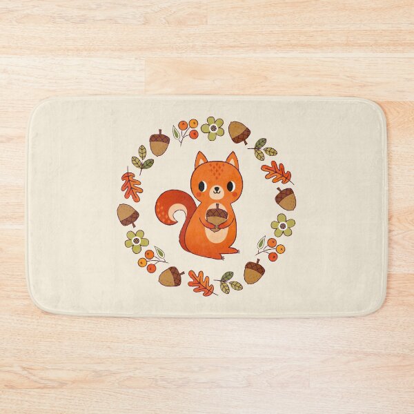 Item preview, Cute Squirrel with Acorns and Berries designed and sold by Daisy Beatrice.