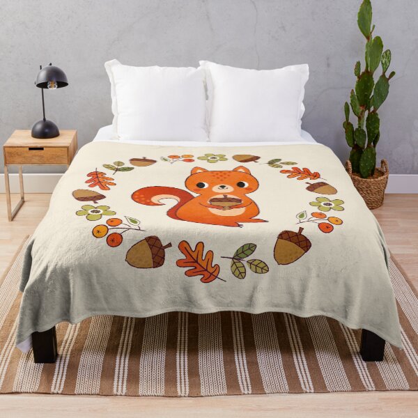 Item preview, Cute Squirrel with Acorns and Berries designed and sold by Daisy Beatrice.