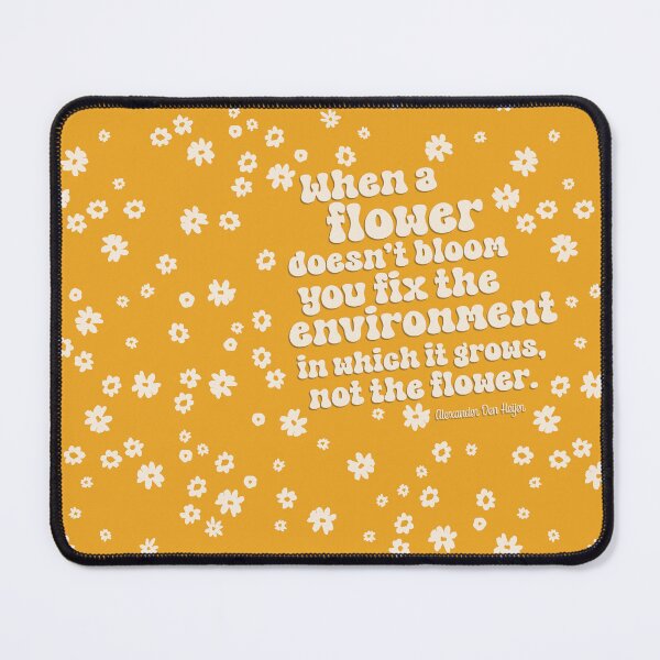 Item preview, Yellow Blooming Flowers Quote Retro Seamless Print designed and sold by abawizard.