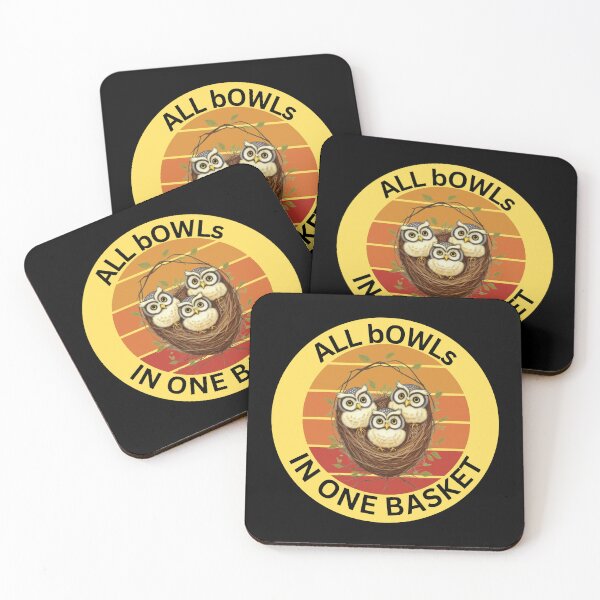 Item preview, All bOWLs in One Basket - Owls Resting in Their Nest - Word Game designed and sold by HanaiPrint.