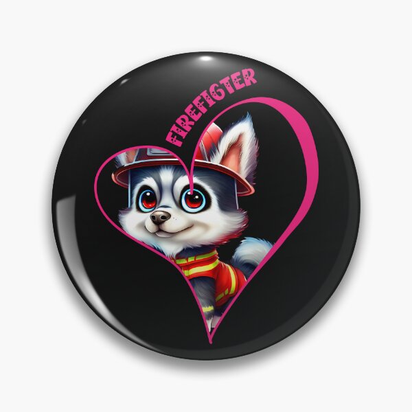 Item preview, Firefighter, husky love designed and sold by HarriPaloma.