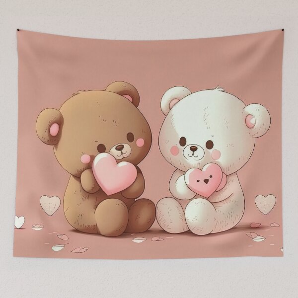 Item preview, lovely teddy bear /  valentines day designed and sold by AeonGraphic.