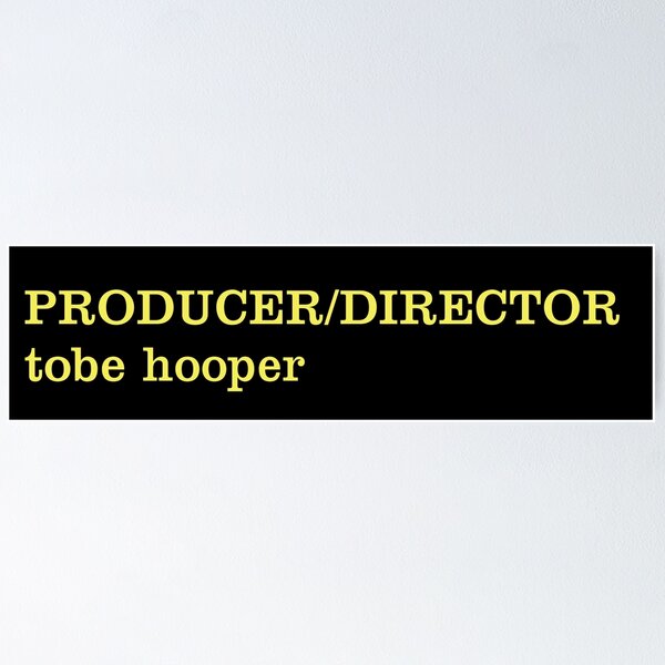Item preview, Directed by Tobe Hooper designed and sold by HereticTees.