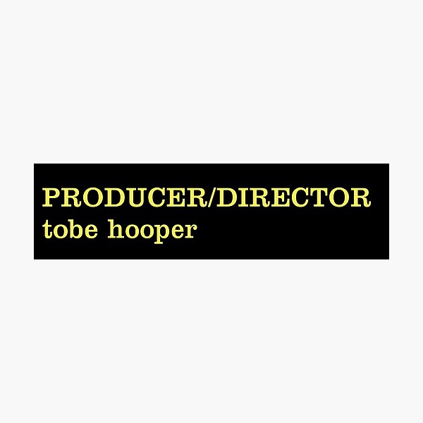 Item preview, Directed by Tobe Hooper designed and sold by HereticTees.