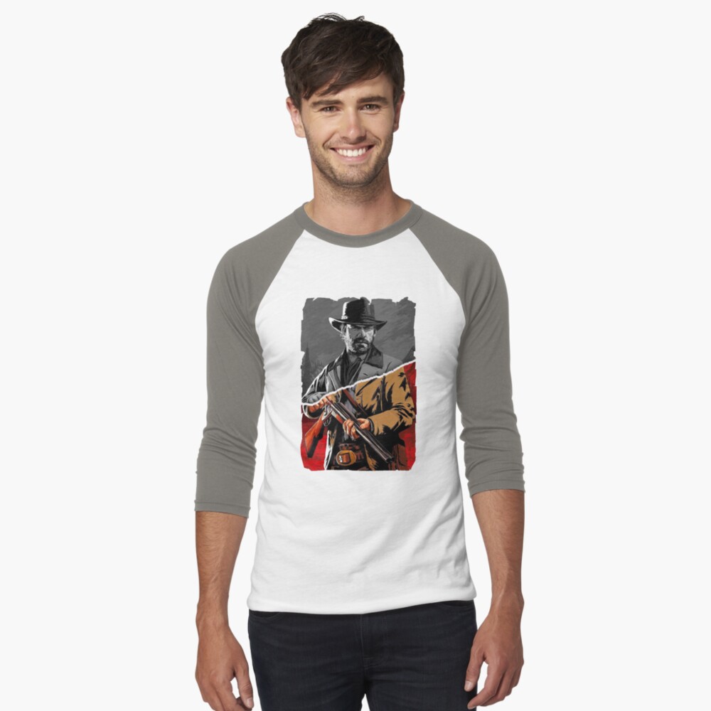 Vista previa del artículo con la obra «Camiseta ¾ estilo béisbol», diseñado y vendido por snexon.