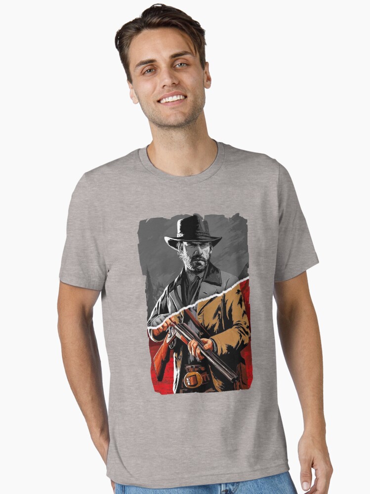 Imagen 1 de 7, Camiseta esencial con la obra Arthur Morgan, diseñada y vendida por snexon.