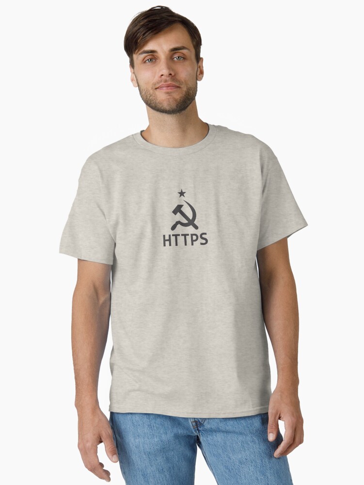 Thumbnail 1 of 7, Classic T-Shirt, Secure Internet - Black designed and sold by 3FreaksWith.