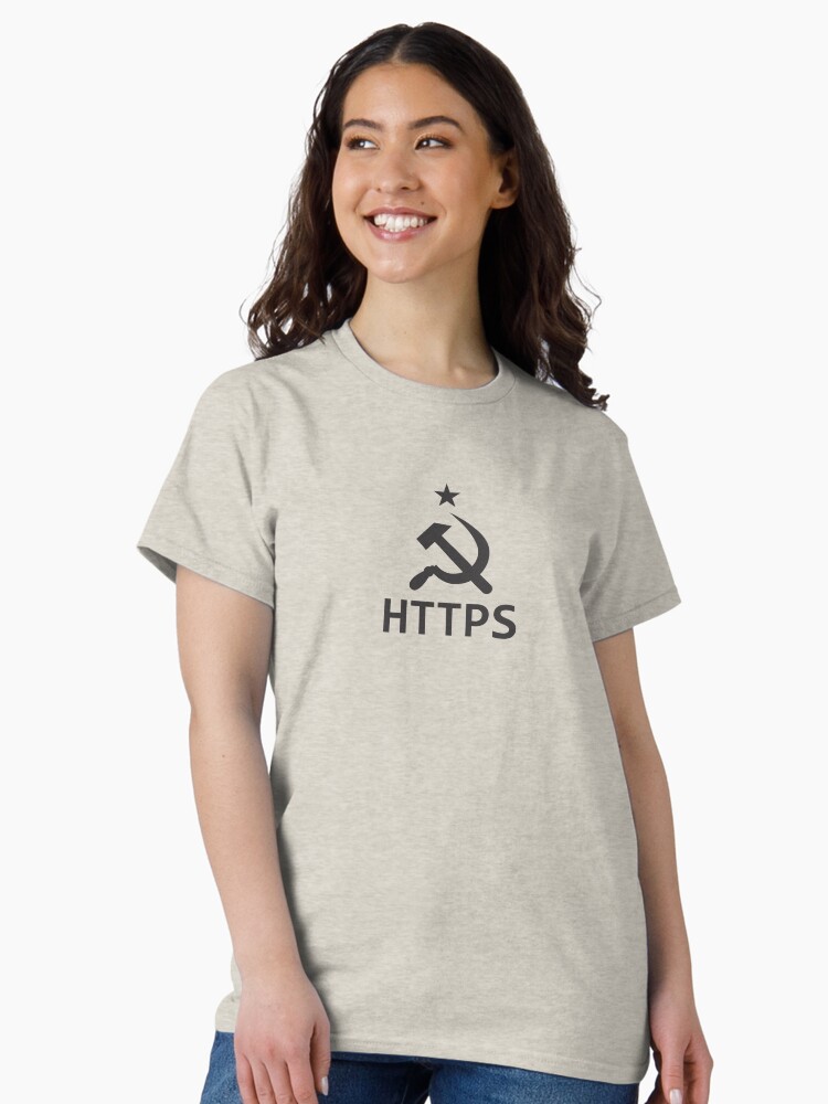 Thumbnail 2 of 7, Classic T-Shirt, Secure Internet - Black designed and sold by 3FreaksWith.