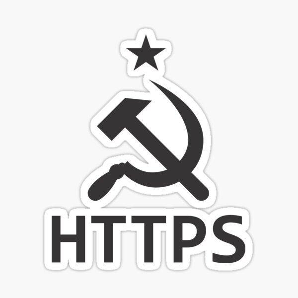Secure Internet - Black Sticker