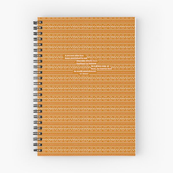 Item preview, Orange Skinner Punishment Quote Retro Seamless Print designed and sold by abawizard.