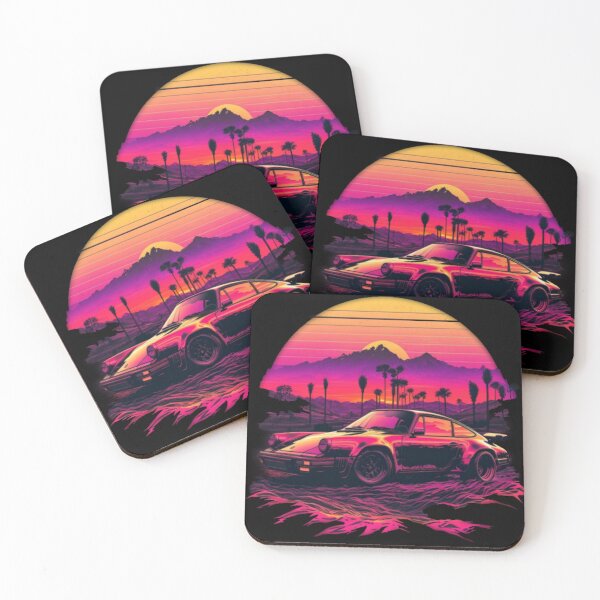Item preview, Porch 911 synthwave sunset designed and sold by SpaceCars.