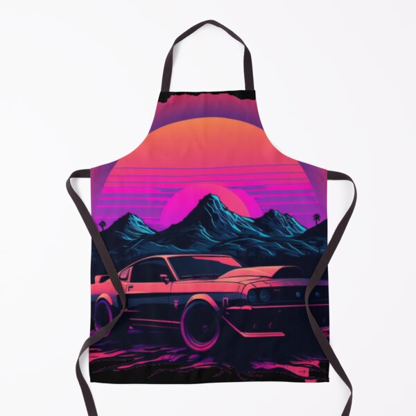 Item preview, Ford Mustang Shelby synthwave sunset designed and sold by SpaceCars.