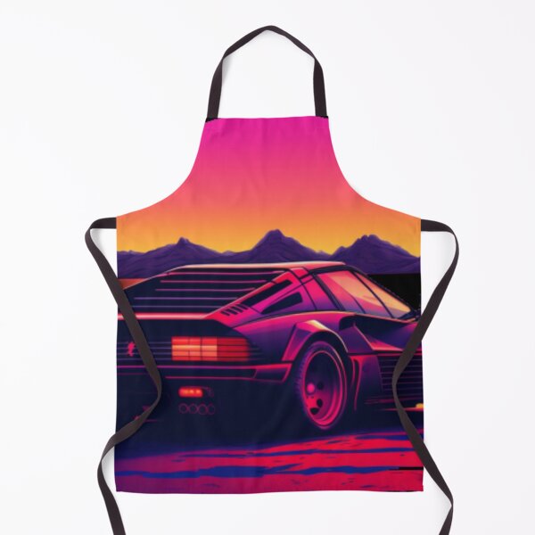 Item preview, Ferrari Miami Vice synthwave sunset designed and sold by SpaceCars.