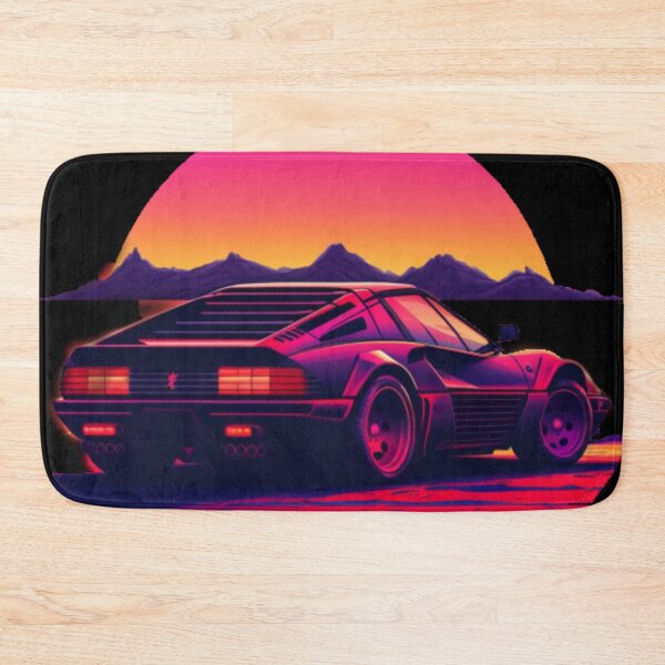 Item preview, Ferrari Miami Vice synthwave sunset designed and sold by SpaceCars.