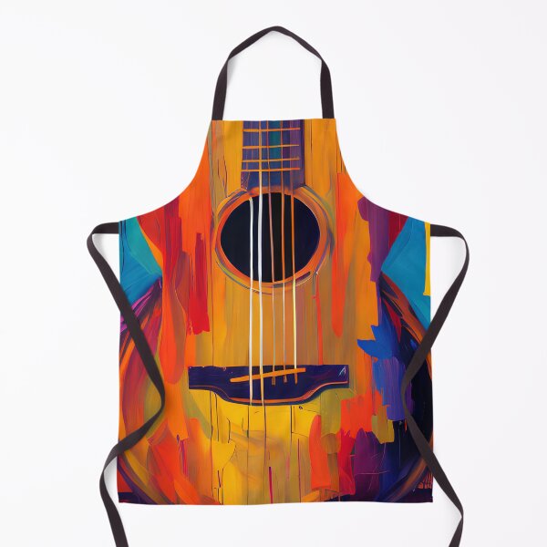 Item preview, Acoustic Guitar Portrait Modern Oil Painting Style Digital Art designed and sold by redjaygraphics.