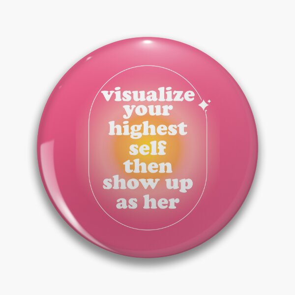 Item preview, Visualize Your Highest Self Then Show Up as Her Aesthetic Pink Radial Gradient designed and sold by Ｖｉｂｉｎ ❤️✨.