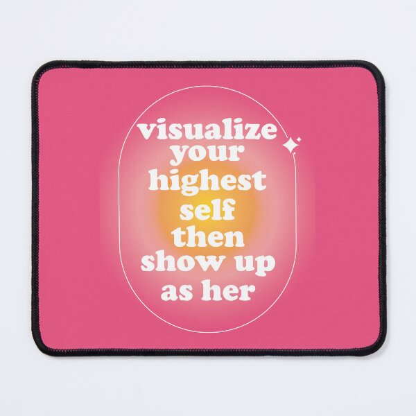 Item preview, Visualize Your Highest Self Then Show Up as Her Aesthetic Pink Radial Gradient designed and sold by Ｖｉｂｉｎ ❤️✨.