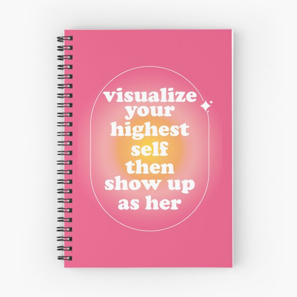Item preview, Visualize Your Highest Self Then Show Up as Her Aesthetic Pink Radial Gradient designed and sold by Ｖｉｂｉｎ ❤️✨.