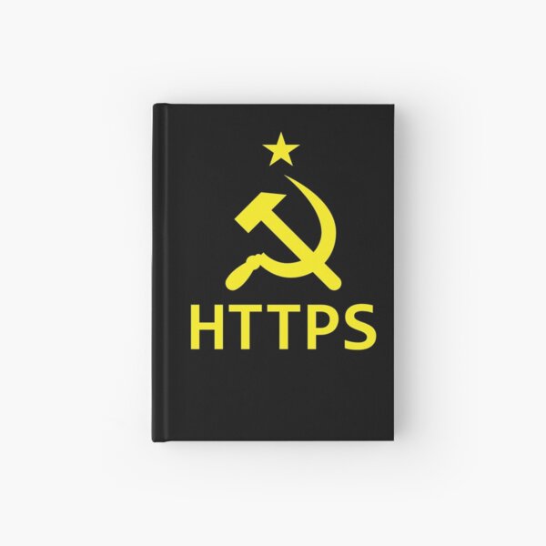 Secure Internet - Yellow Hardcover Journal