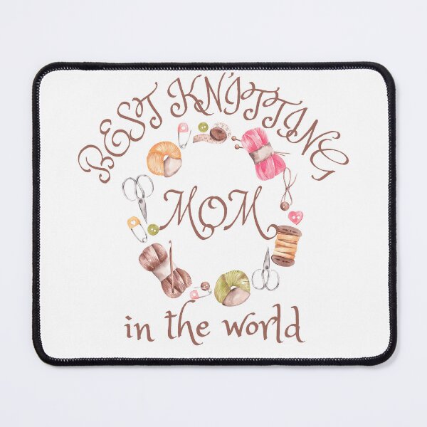 Item preview, best knitting mom in the world designed and sold by smilup.