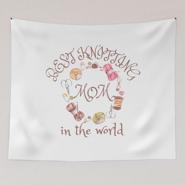Item preview, best knitting mom in the world designed and sold by smilup.
