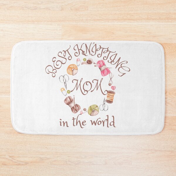 Item preview, best knitting mom in the world designed and sold by smilup.