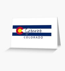 Grover Colorado flag stripe Greeting Card
