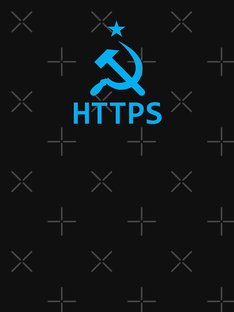 Thumbnail 7 of 7, Classic T-Shirt, Secure Internet - Blue designed and sold by 3FreaksWith.