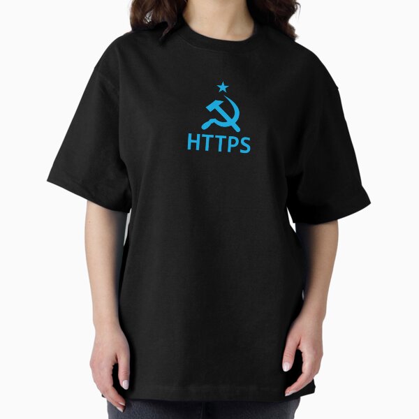 Secure Internet - Blue Oversized T-Shirt