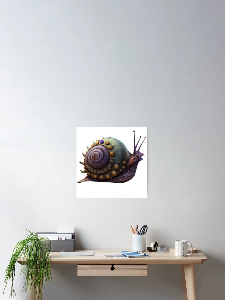 Thumbnail 2 of 3, Poster, Snail designed and sold by DesignBox-.