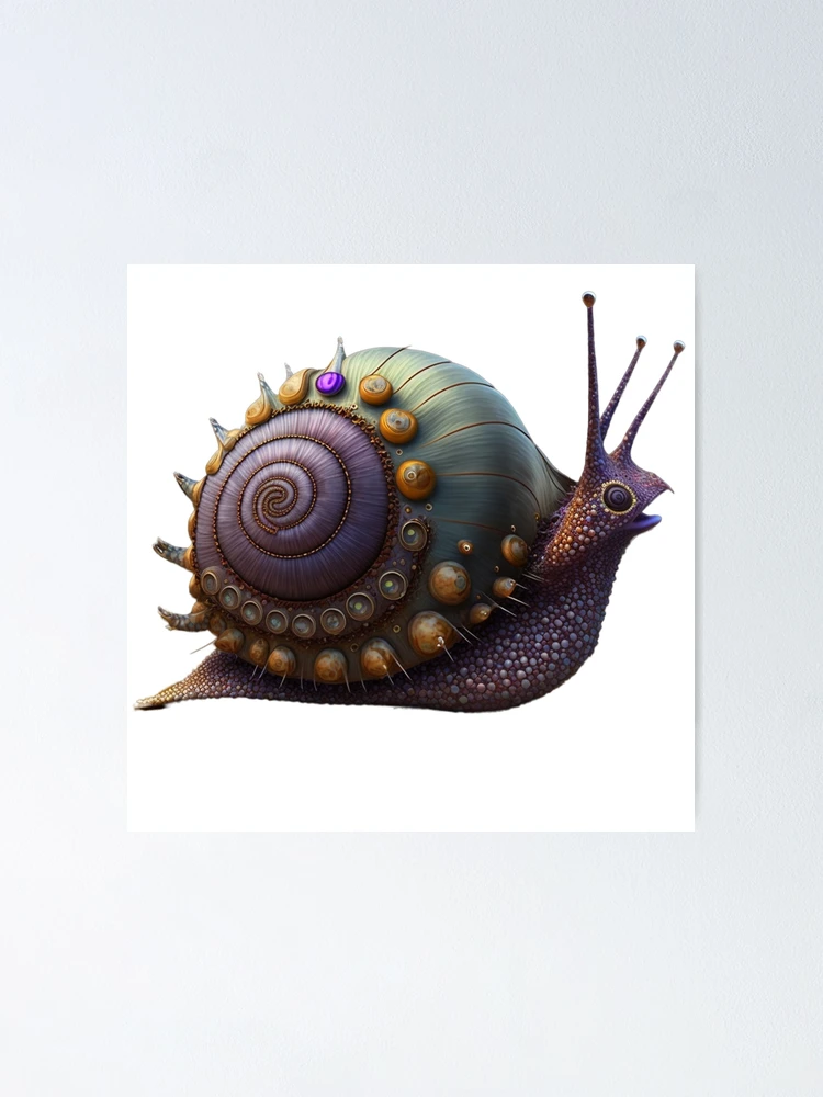 Thumbnail 1 of 3, Poster, Snail designed and sold by DesignBox-.