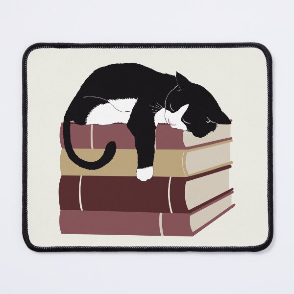 Item preview, Cat and Books - Bookish Merch designed and sold by Courtnie Pollard.