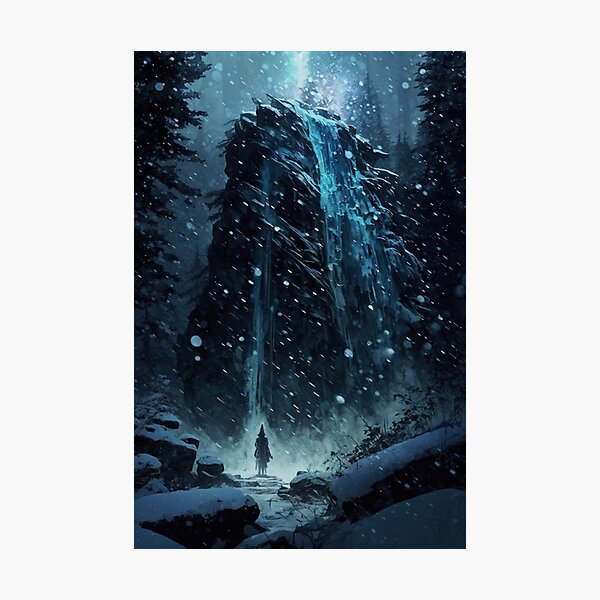Item preview, Snow Rain Wonderland - An Anime Style Waterfall, 8K Ultra Realistic designed and sold by Y-Elric-Y.