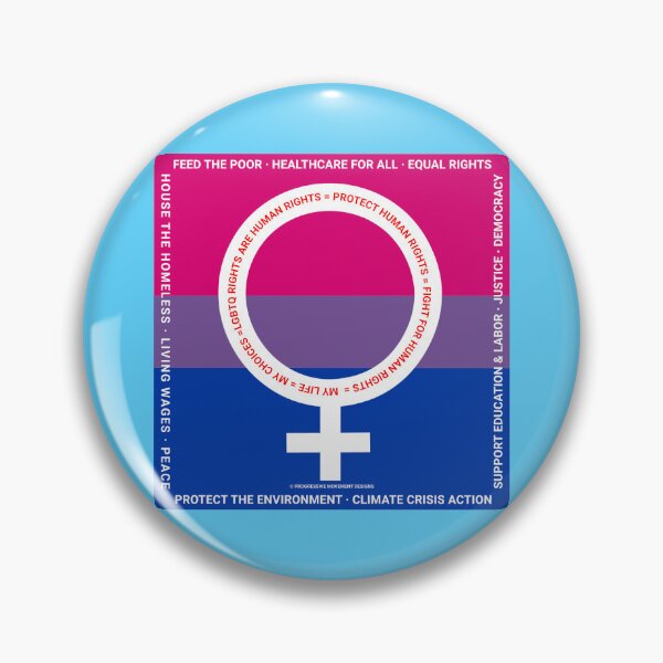 Item preview, PMD00383 Progressive Movement Designs Protect LGBTQ Rights bisexual female anti bullying message for LGBTQ progressives or ally designed and sold by ProgressiveLeft.