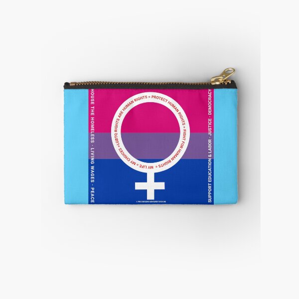 Item preview, PMD00383 Progressive Movement Designs Protect LGBTQ Rights bisexual female anti bullying message for LGBTQ progressives or ally designed and sold by ProgressiveLeft.