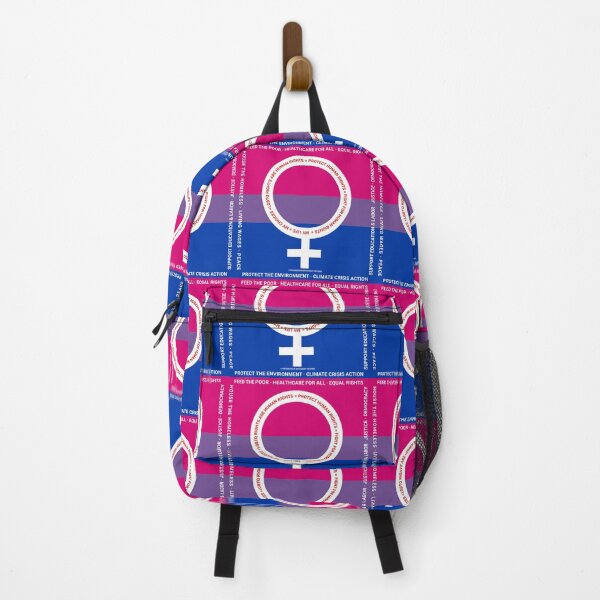 Item preview, PMD00383 Progressive Movement Designs Protect LGBTQ Rights bisexual female anti bullying message for LGBTQ progressives or ally designed and sold by ProgressiveLeft.