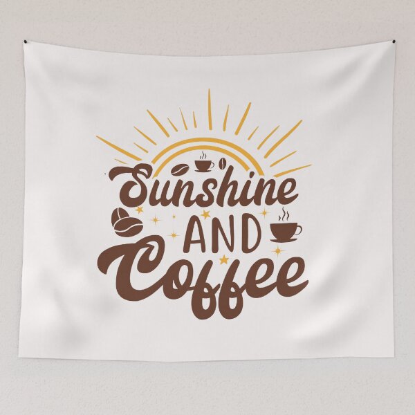 Item preview, Retro Sunshine and Coffee designed and sold by HappyLifeCreate.