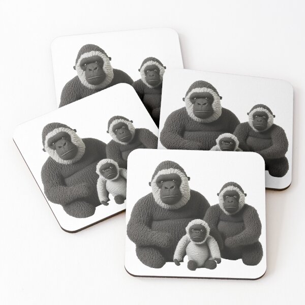 Item preview, Knitted Mountain Gorilla Family Gorilla Love designed and sold by Brockinator.