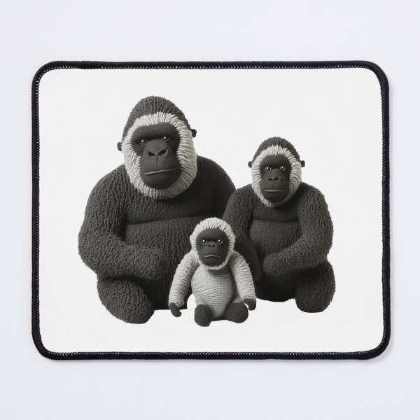 Item preview, Knitted Mountain Gorilla Family Gorilla Love designed and sold by Brockinator.