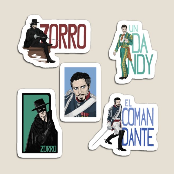Item preview, Zorro full body Sticker set designed and sold by PheaDesign.