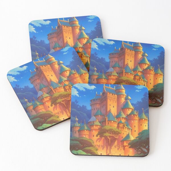 Item preview, medieval castle anime scenery designed and sold by hedoniism-shop.