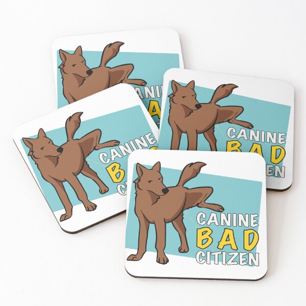 Item preview, Canine Bad Citizen Brown Pointy Dog Blue designed and sold by death2toby.