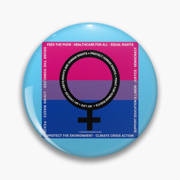 Item preview, PMD00384 Progressive Movement Designs Protect LGBTQ Rights bisexual female anti bullying message for LGBTQ progressives or ally designed and sold by ProgressiveLeft.