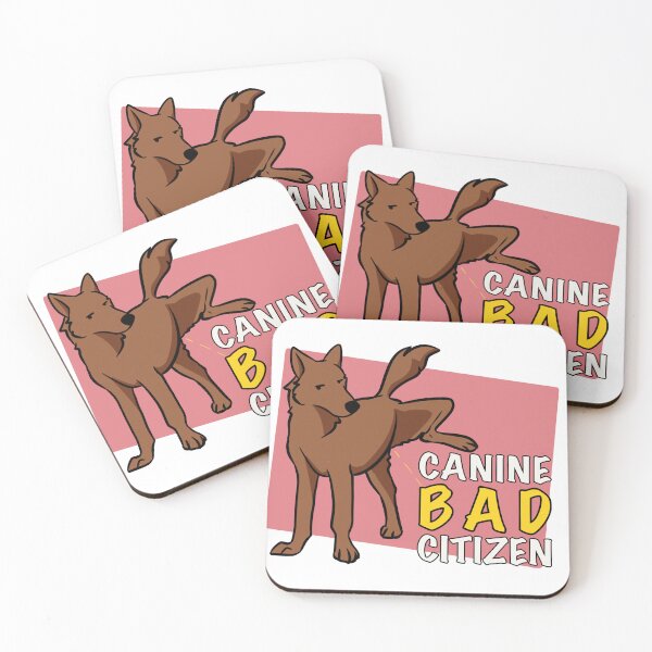 Item preview, Canine Bad Citizen Brown Pointy Dog Pink designed and sold by death2toby.