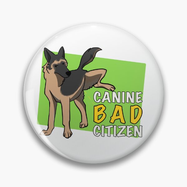 Item preview, Canine Bad Citizen Black and Tan German Shepherd Green designed and sold by death2toby.