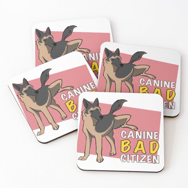 Item preview, Canine Bad Citizen Black and Tan German Shepherd Pink designed and sold by death2toby.