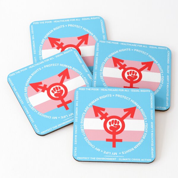 Item preview, PMD00385 Progressive Movement Designs Protect LGBTQ Rights Trans Rights anti bullying message for LGBTQ progressives or ally designed and sold by ProgressiveLeft.