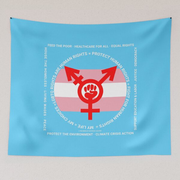 Item preview, PMD00385 Progressive Movement Designs Protect LGBTQ Rights Trans Rights anti bullying message for LGBTQ progressives or ally designed and sold by ProgressiveLeft.
