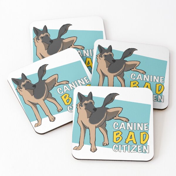 Item preview, Canine Bad Citizen Black and Tan German Shepherd Blue designed and sold by death2toby.