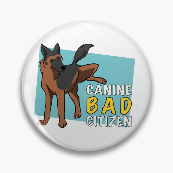 Item preview, Canine Bad Citizen Black and Red German Shepherd Blue designed and sold by death2toby.